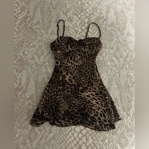Superdown Dex Cheetah Mini Dress